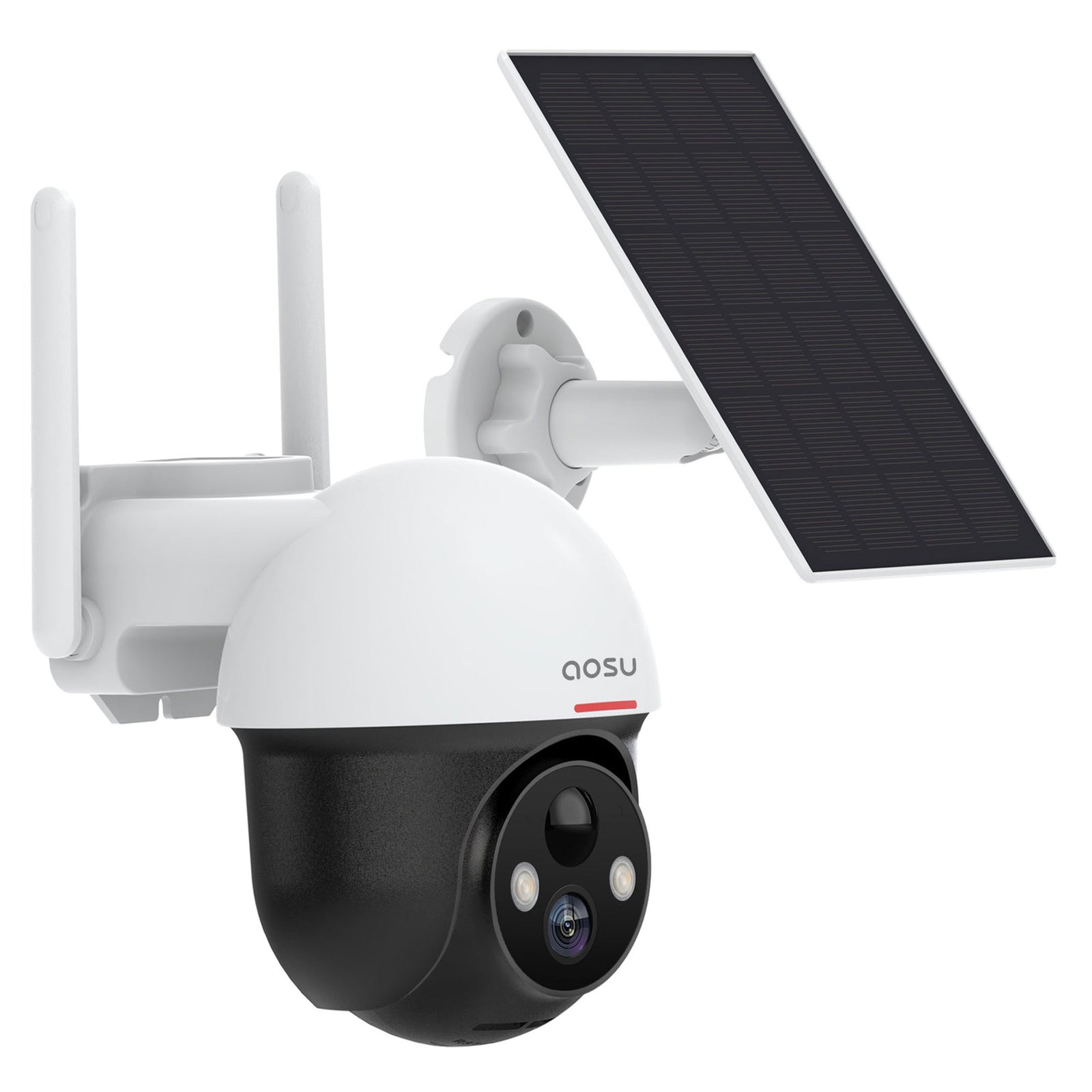DEKCO Outdoor Solar Home Security Dome Camera w/ WiFi & Motion Alarm (2 Pack) - VMInnovations