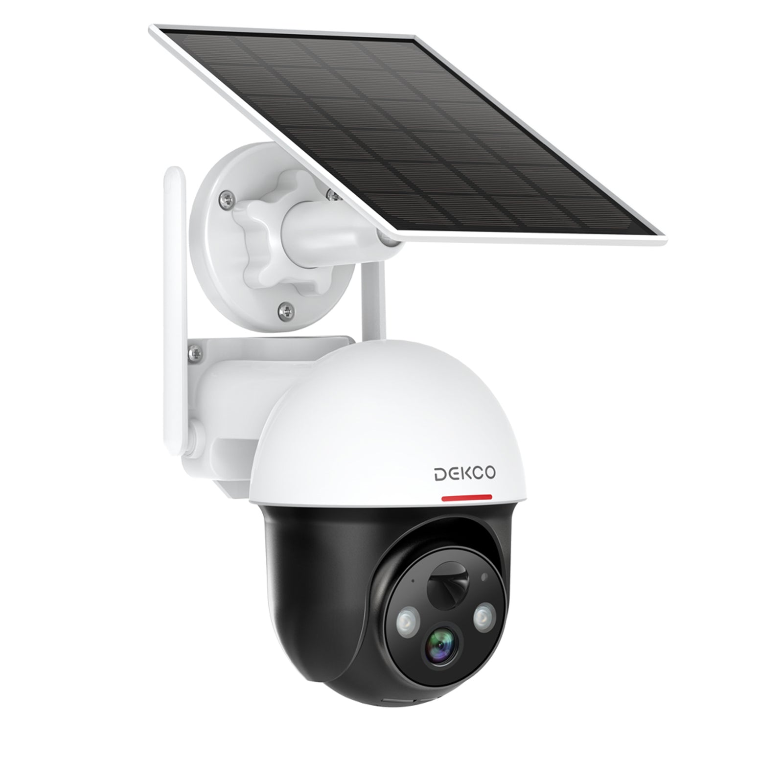 DEKCO WiFi Rotating Outdoor SolarDome Home Security Camera MotionAlarm(Open Box) - VMInnovations
