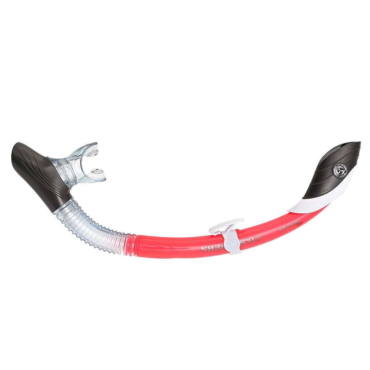 U.S. Divers Diva Women Snorkeling Mask, Snorkel, Fins, and Bag, Red (Open Box)