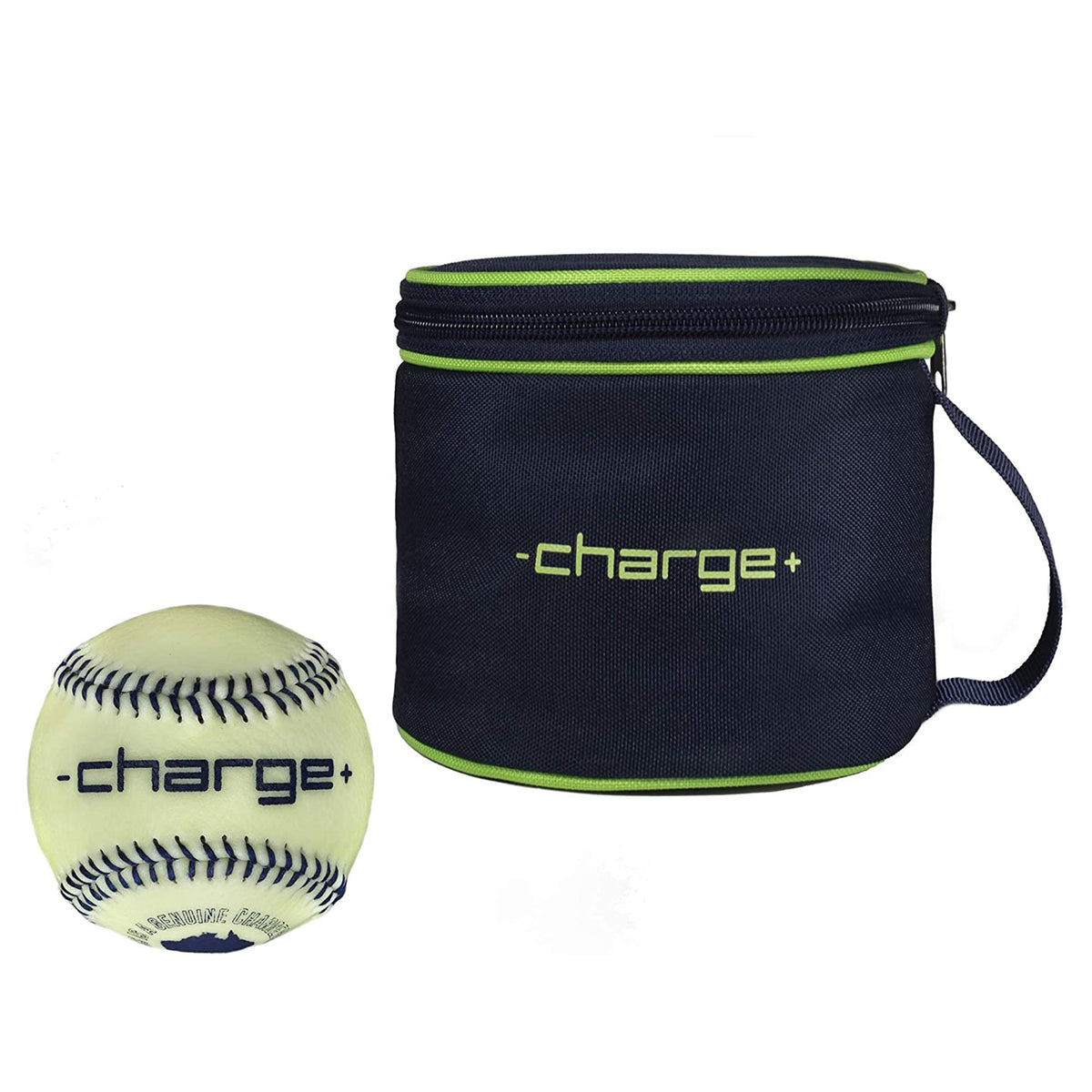 Chargeball Glow in the Dark Baseball PRO Kit w/ Charging Carry Bag & 2 Softballs