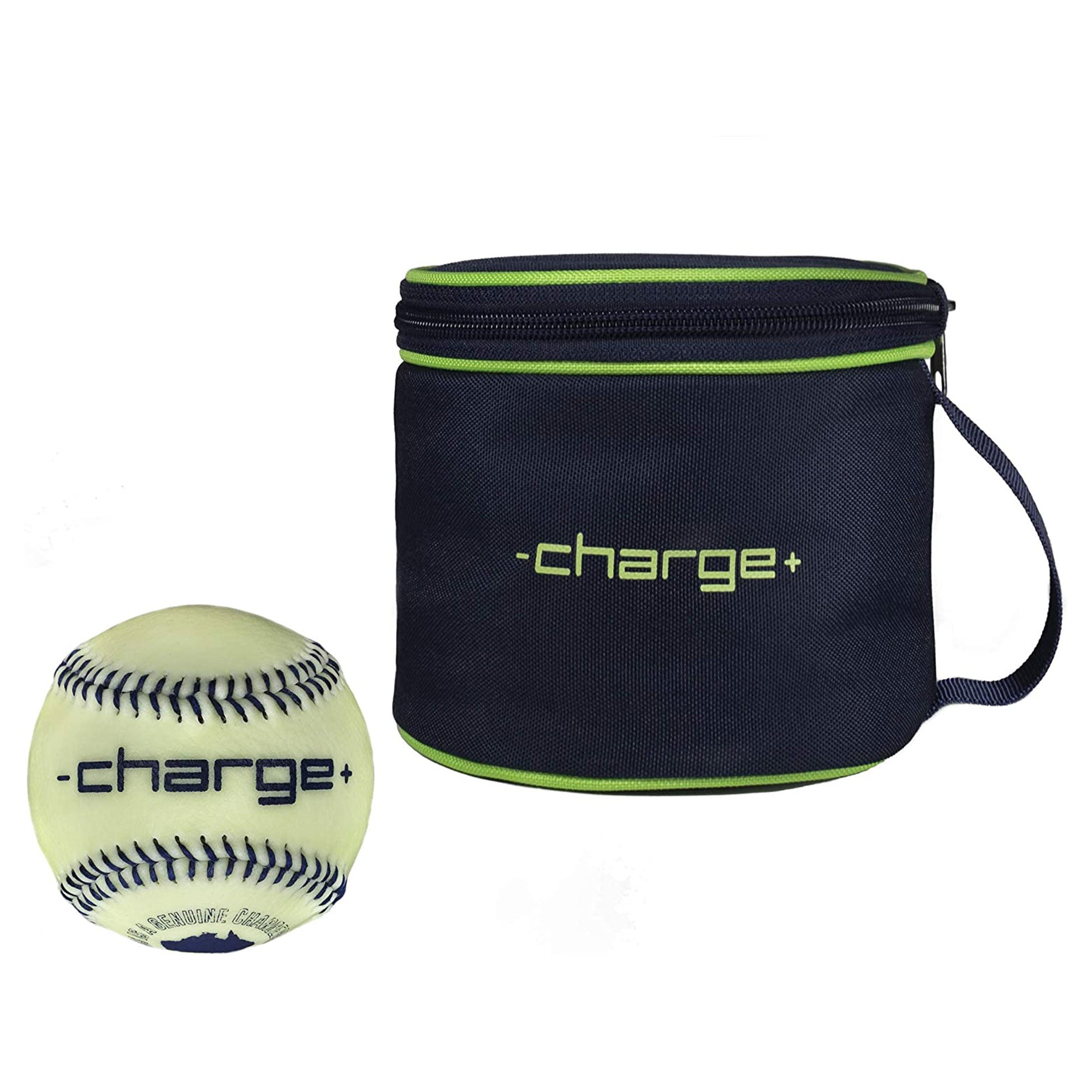 Chargeball Glow in the Dark Baseball PRO Kit w/ Charging Carry Bag & 2 Softballs - VMInnovations