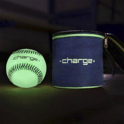 Chargeball Glow in the Dark Baseball PRO Kit w/ Charging Carry Bag & 2 Softballs - VMInnovations