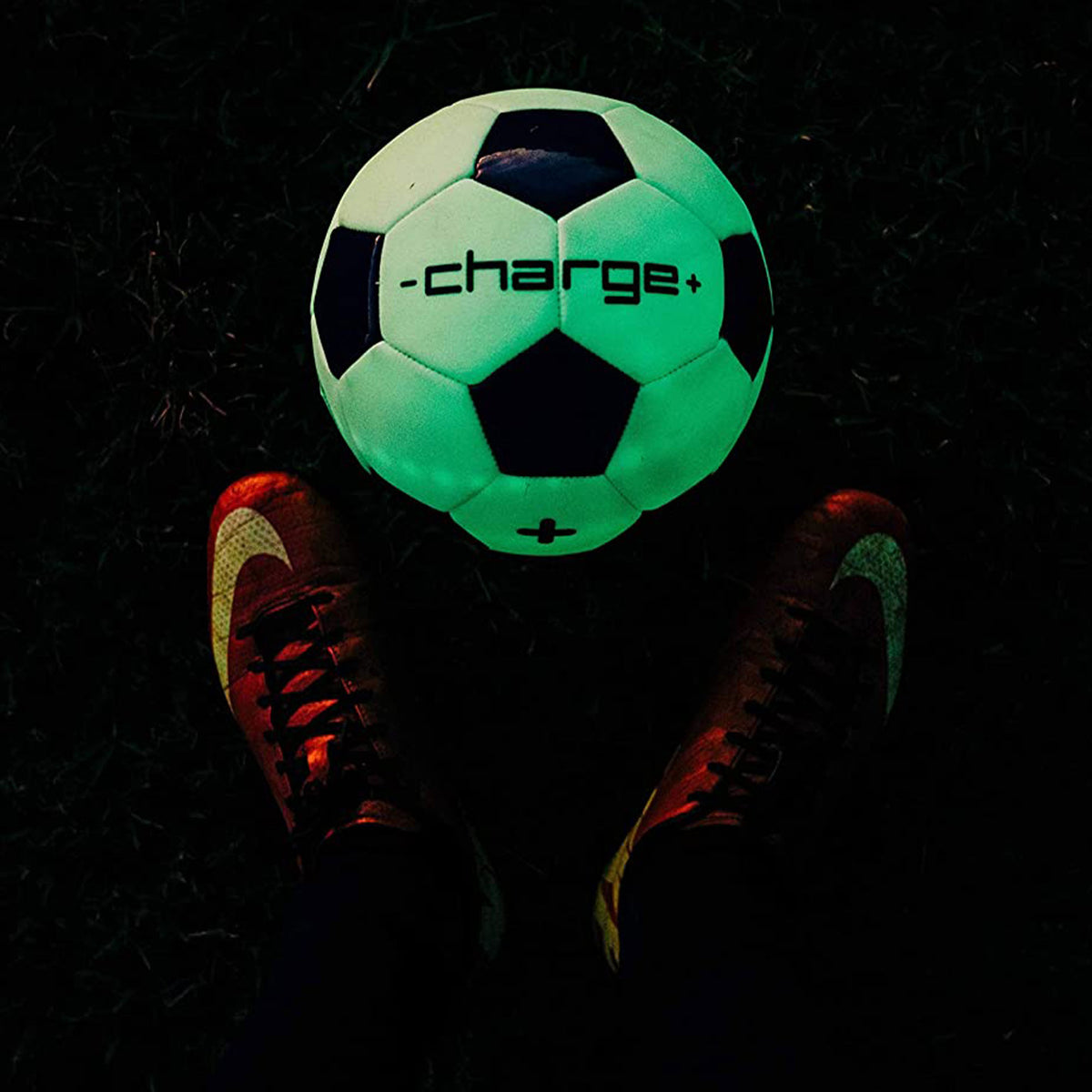 Chargeball Glow in the Dark Soccer Ball PRO Kit w/Bag & Regulation Size Baseball