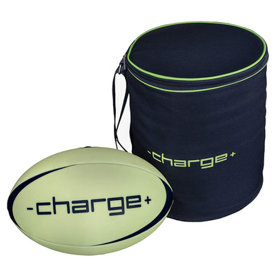 Chargeball Glow In The Dark Rugby Ball PRO Kit w/ Bag & Premium 12 Inch Softball - VMInnovations