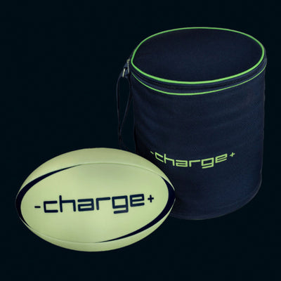 Chargeball Glow In The Dark Rugby PRO Kit w/ Bag & Regulation Baseball, 2 Pack - VMInnovations