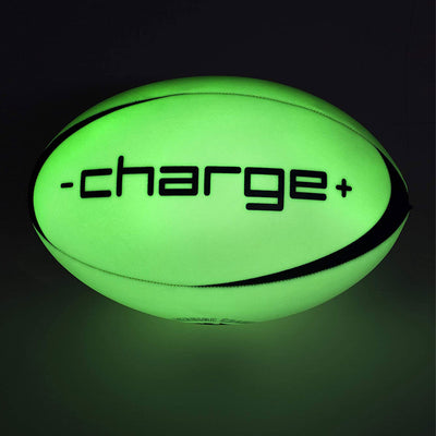 Chargeball Glow In The Dark Rugby Ball PRO Kit w/ Bag & 12 Inch Softball, 2 Pack - VMInnovations
