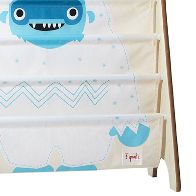 3 Sprouts Collapsible Kids Toy Chest Storage Bin & Bookshelf Rack, Yeti Print - VMInnovations