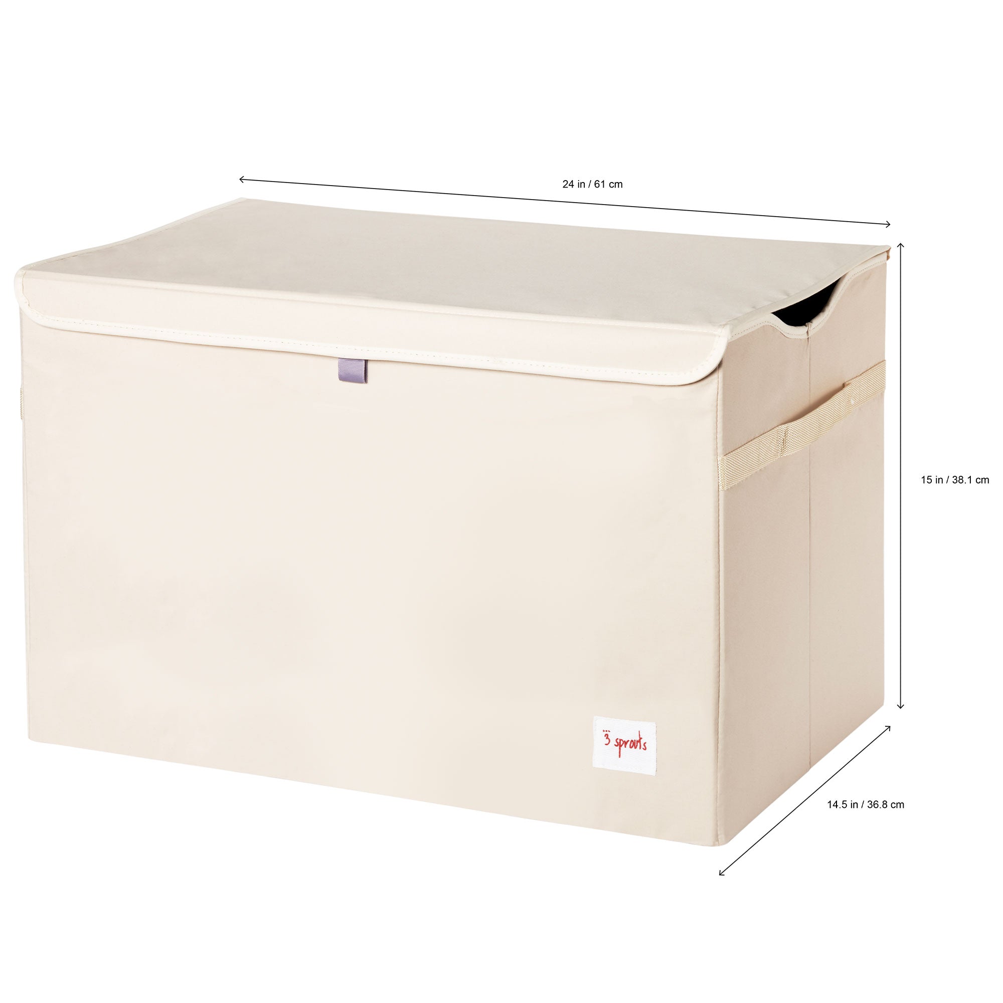 3 Sprouts Collapsible Toy Chest Storage Bin for Kids Playroom, Unicorn(Open Box) - VMInnovations