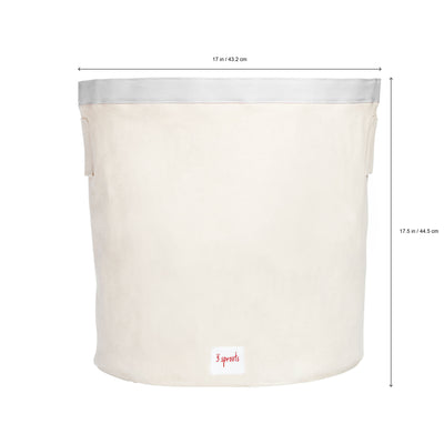 3 Sprouts Foldable Storage Cube Bin Box & Canvas Laundry Bin Basket, Panda Bear