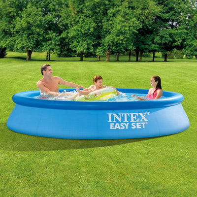 Intex 28116EH 10 X 24 Inch Easy Set Inflatable Swimming Pool & Chlorine Tabs