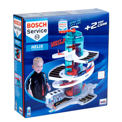 Theo Klein Bosch Car Service Helix Shaped Parking Garage Toy for Kids 3 and Up - VMInnovations