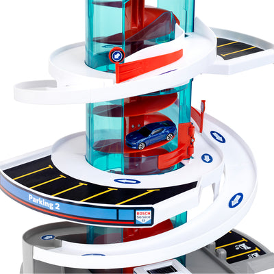 Theo Klein Bosch Car Service Helix Shaped Parking Garage Toy (Open Box) - VMInnovations