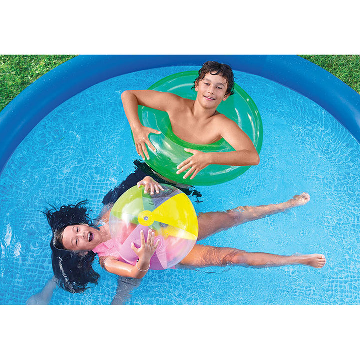 Intex Easy Set 10ft x 30in Above Ground Inflatable Round Swimming (Open Box) - VMInnovations