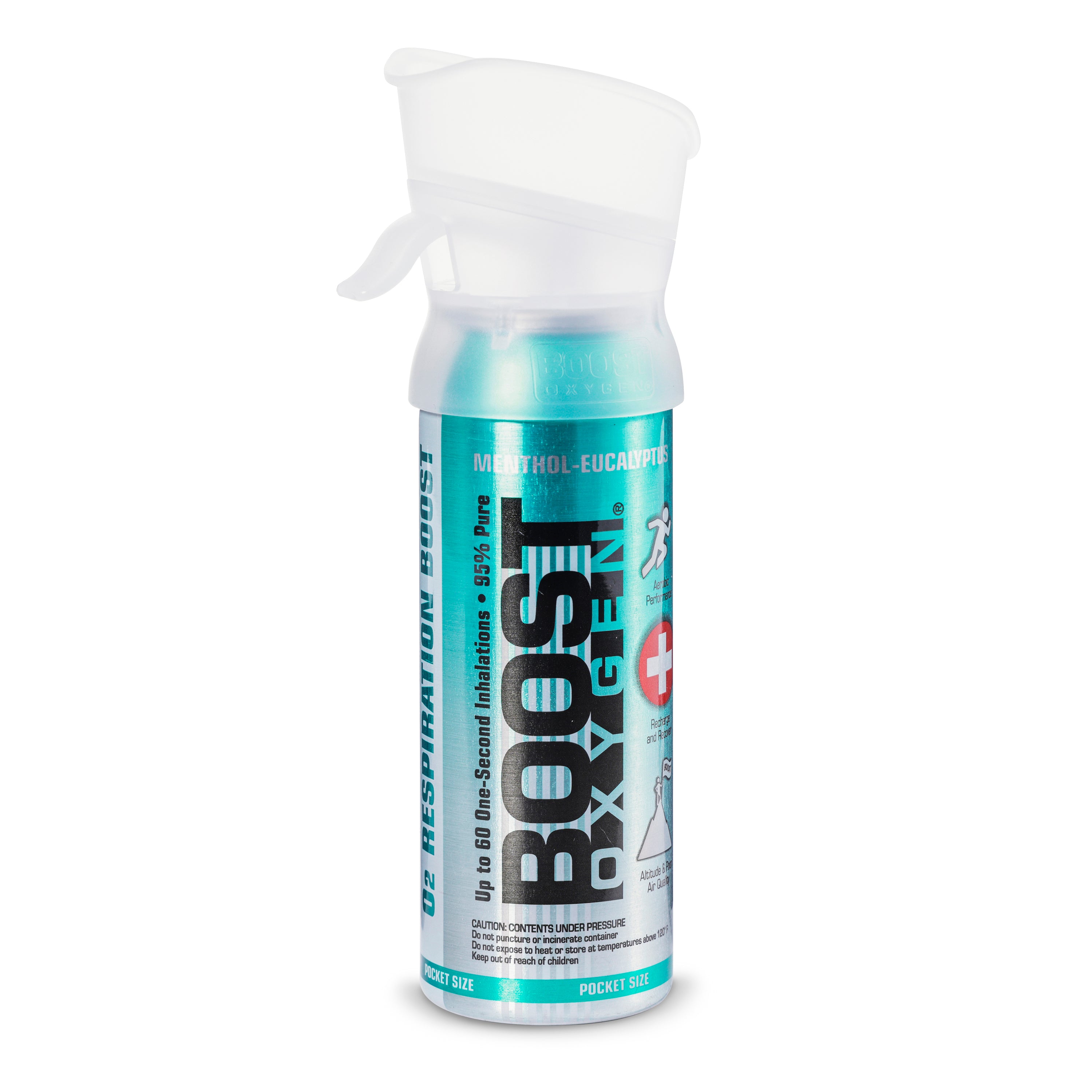 Boost Oxygen 3 Liter Pocket Sized Canned Oxygen, Menthol Eucalyptus (10 Pack) - VMInnovations