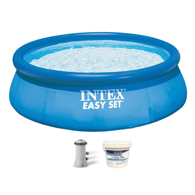Intex 28131EH 12ft x 30in  Swimming Pool with Filter Pump & 3in Chlorine Tabs - VMInnovations