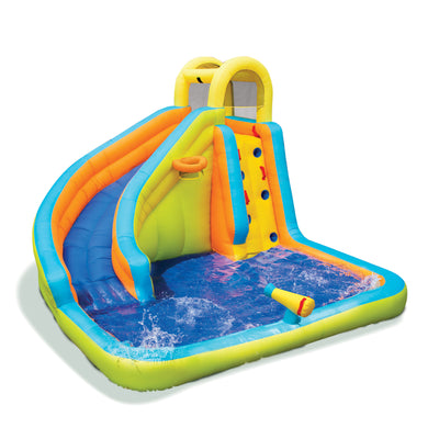 Banzai Splash 'N Blast Kids Backyard Inflatable Water Slide Park (Open Box)