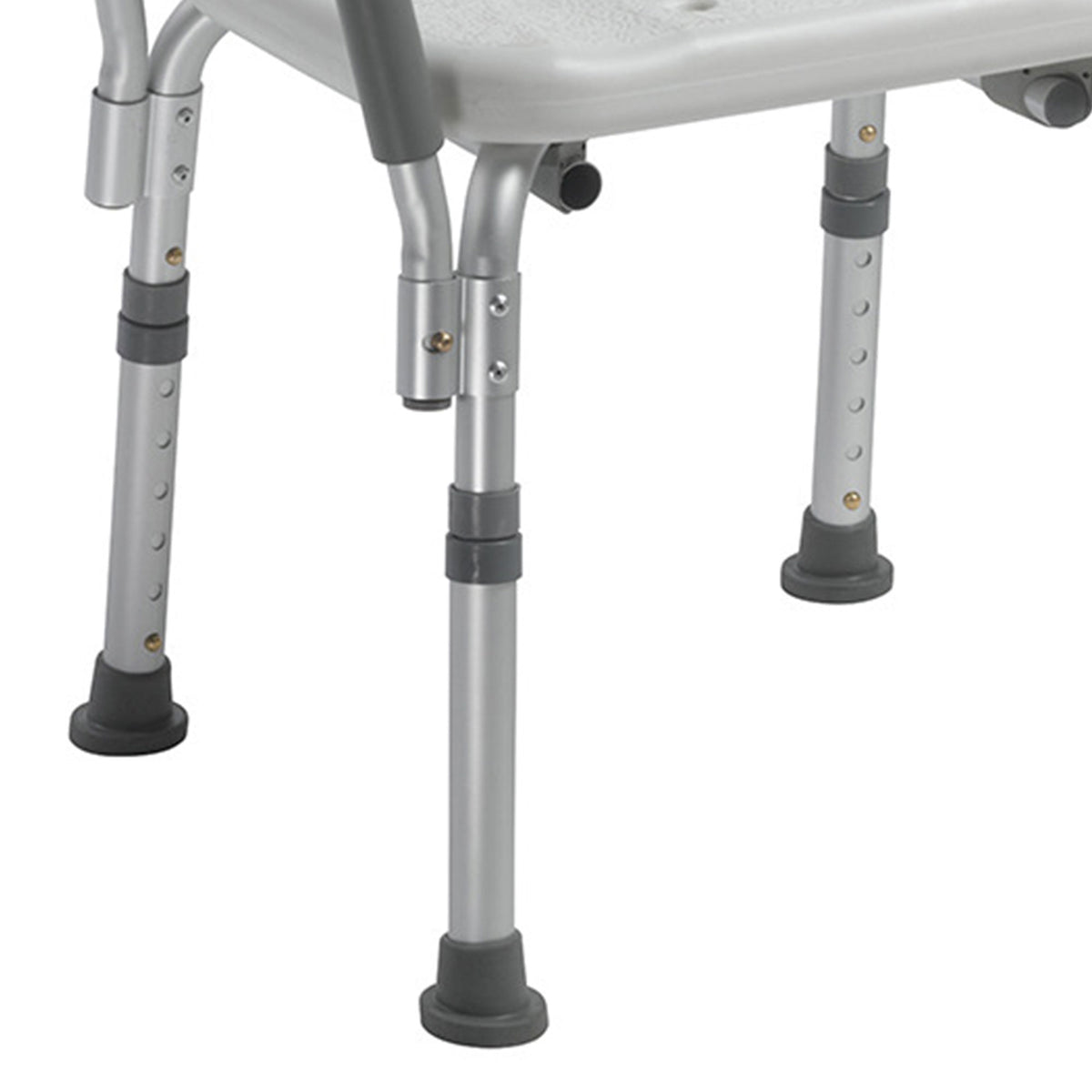 Drive Medical 12445KD-1 Shower Chair w/ High Back & Removable Padded Arms, Gray - VMInnovations