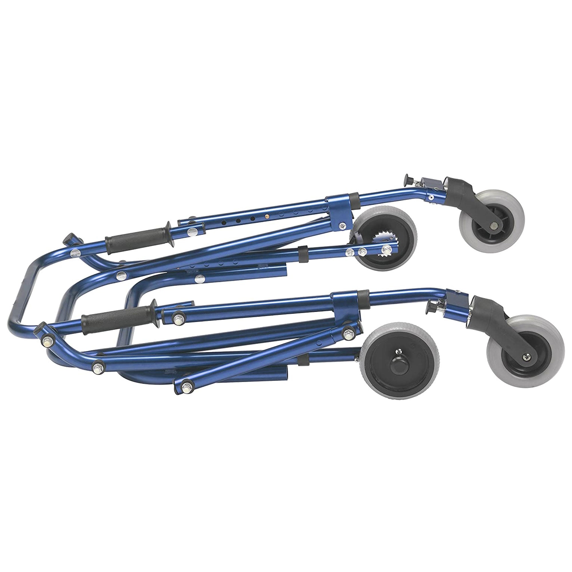 Drive Medical Nimbo Lightweight Aluminum Rolling Posterior Walker, Small, Blue - VMInnovations