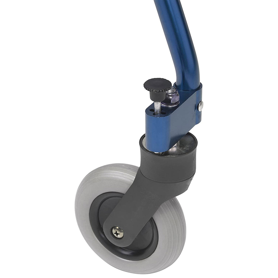 Drive Medical Nimbo Lightweight Aluminum Rolling Posterior Walker, Small, Blue