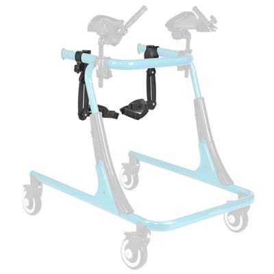 Drive Medical Trekker Gait Trainer Large Adjustable Height Thigh Prompts, Black - VMInnovations