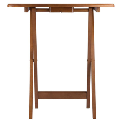 Winsome Dylan Wood 5 Piece Over Sized Folding Tray Table Set & Stand (Open Box) - VMInnovations