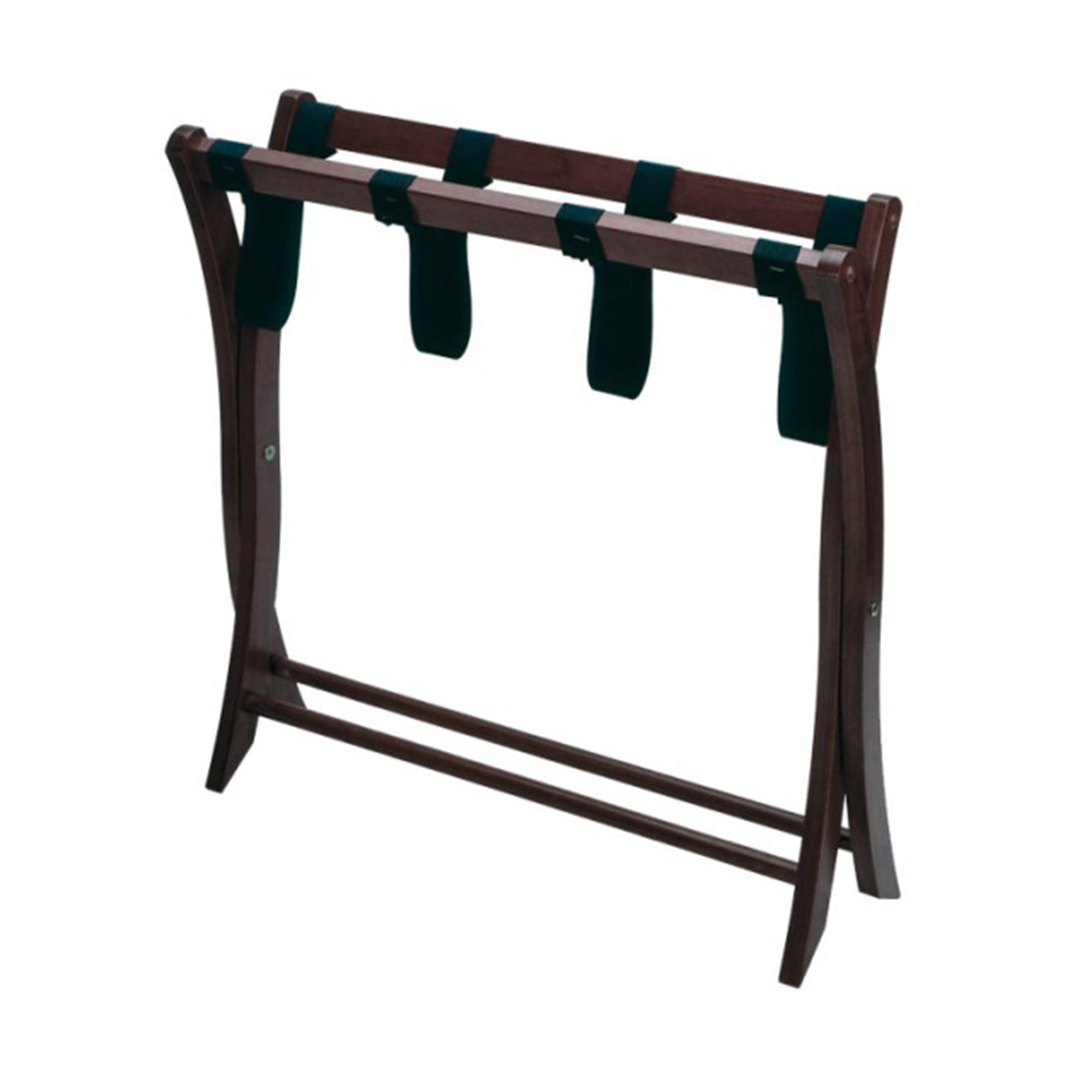 Winsome Scarlett Collapsible Wood Hotel Style Luggage Rack, Espresso Finish