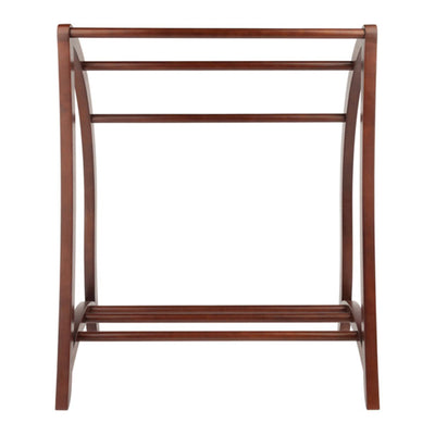 Winsome 36" Tall Wooden Betsy 3 Rod Blanket Storage Organizer Rack (Open Box)