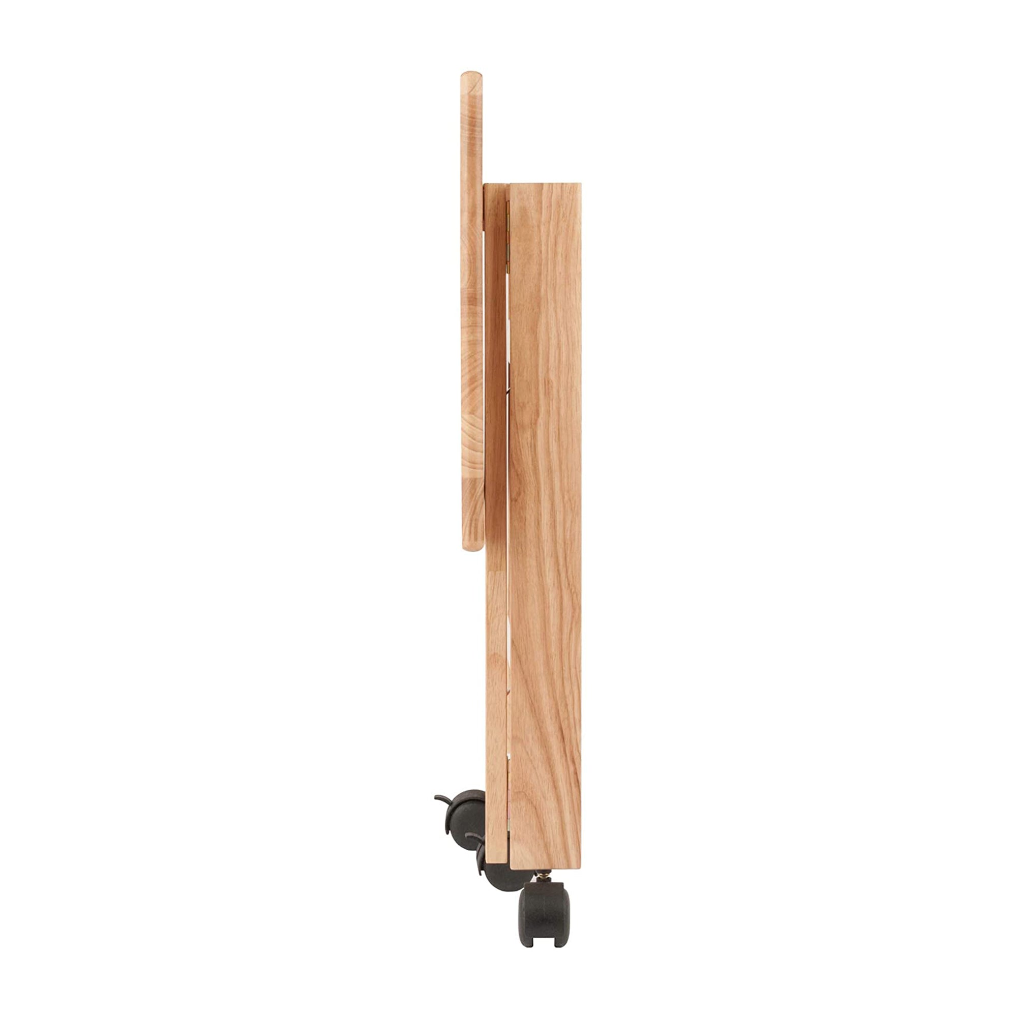Winsome 27.17 Inch Wooden Mission Foldable Rolling Office Printer Stand, Natural