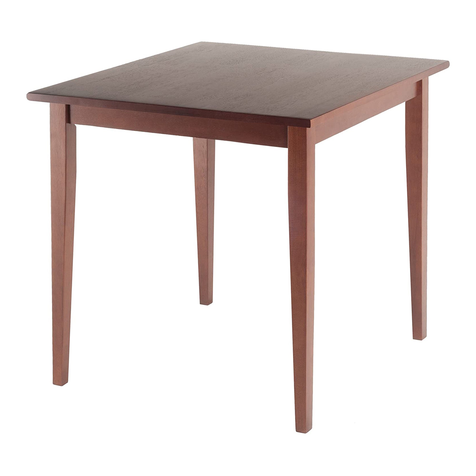 Winsome 29In Tall Wood Square Groveland Dining Table with Shaker Legs, Walnut