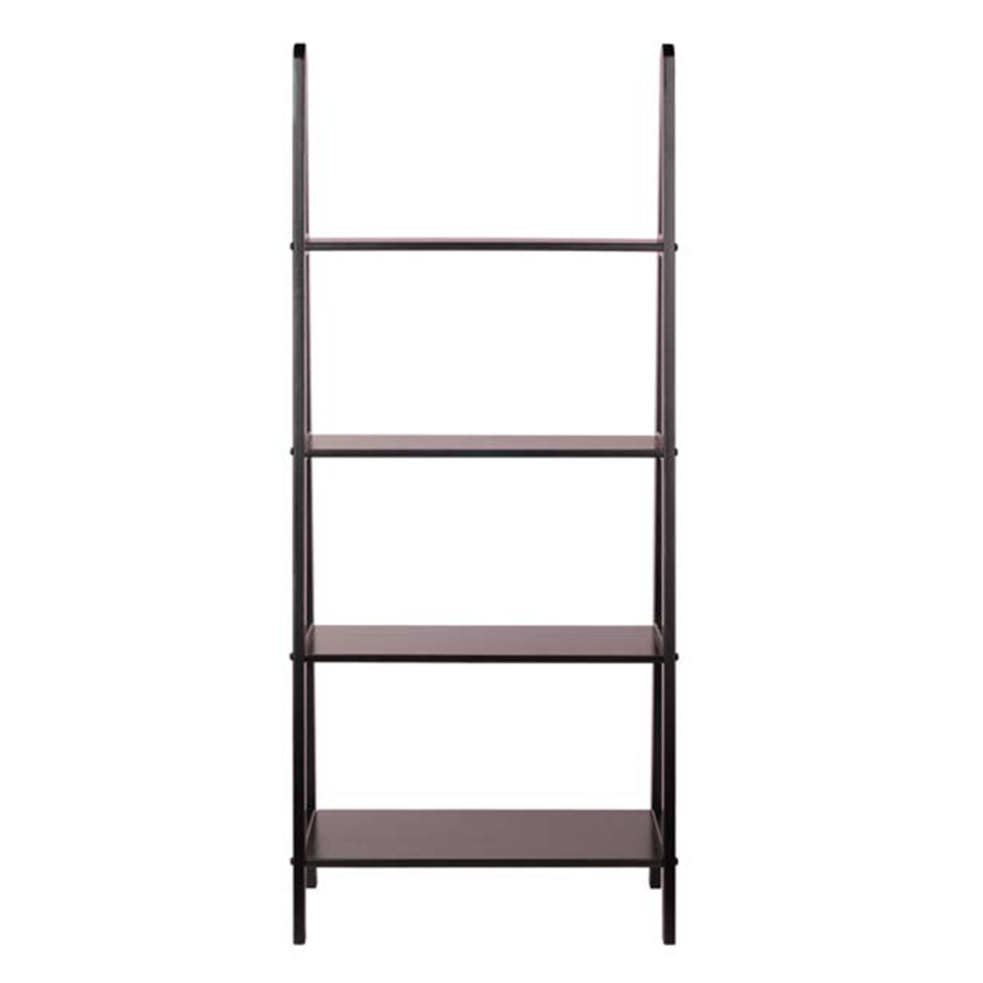 Winsome 92428 Avalon 4 Tier Modern Beechwood A-Frame Book Shelf, Dark Espresso