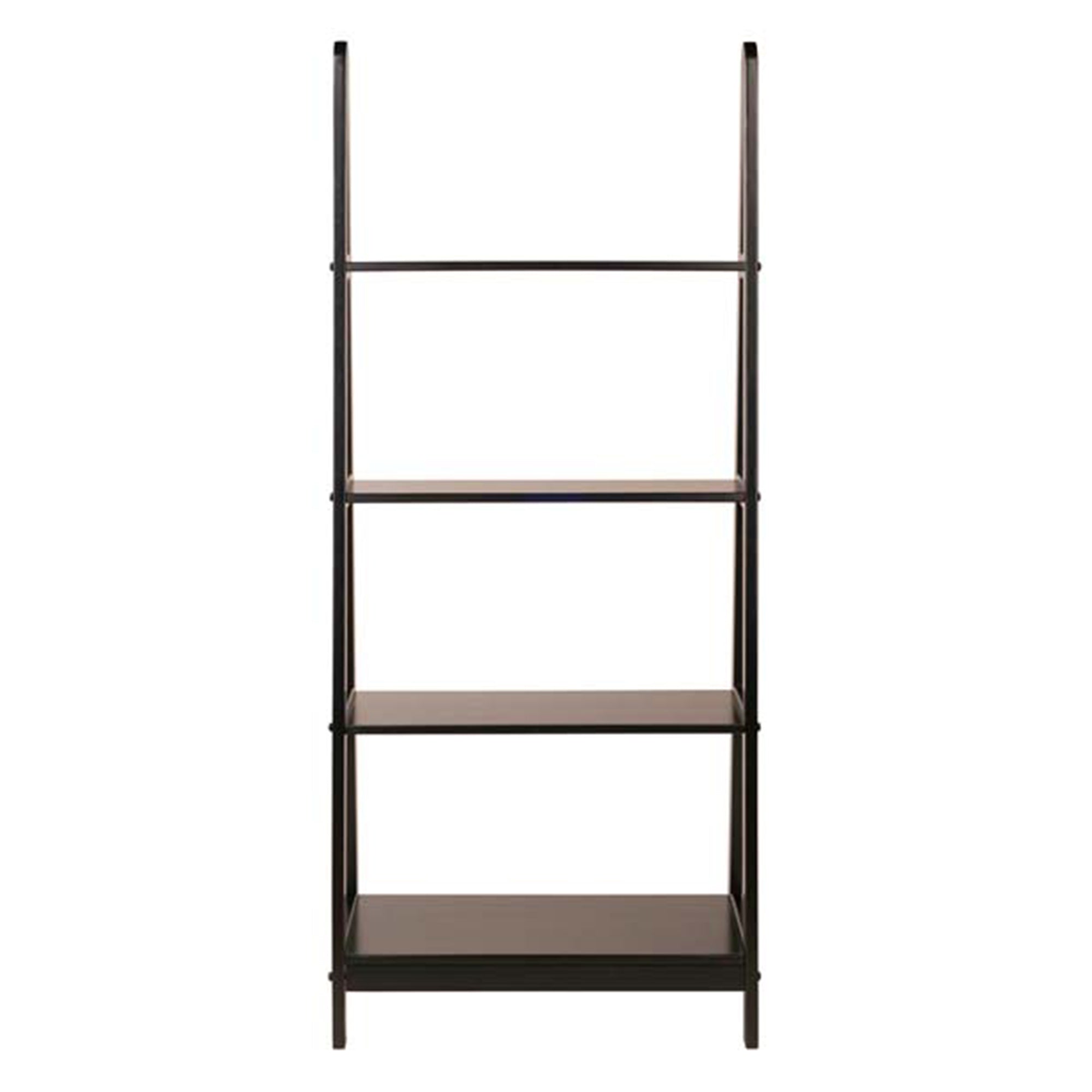 Winsome 92428 Avalon 4 Tier Modern Beechwood A-Frame Book Shelf, Dark Espresso