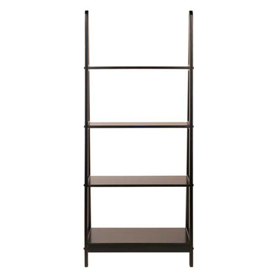 Winsome 92428 Avalon 4 Tier Modern Beechwood A-Frame Book Shelf, Dark Espresso