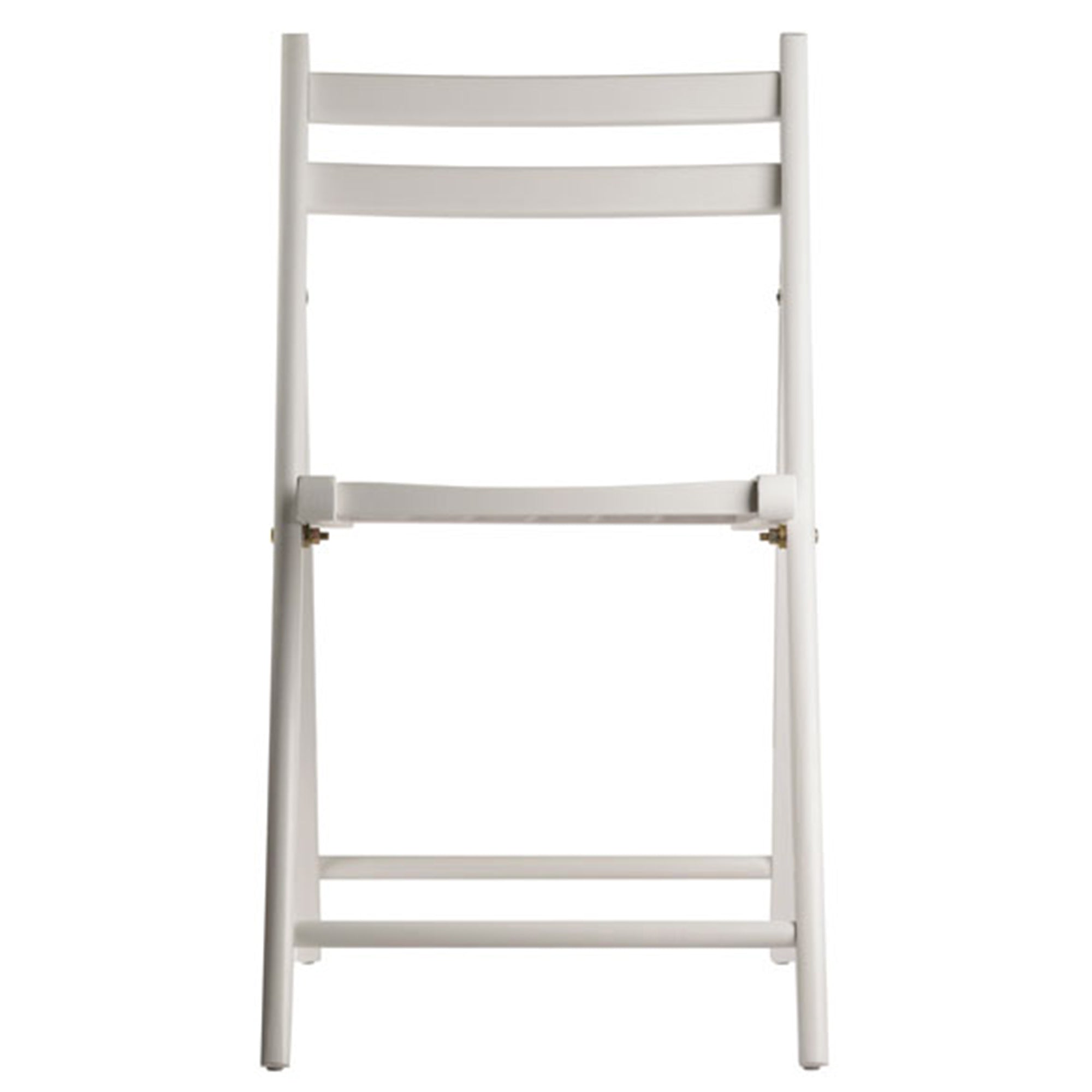 Winsome Robin Fully Assembled Solid Wood Slatted Folding Chairs, Set of 4, White