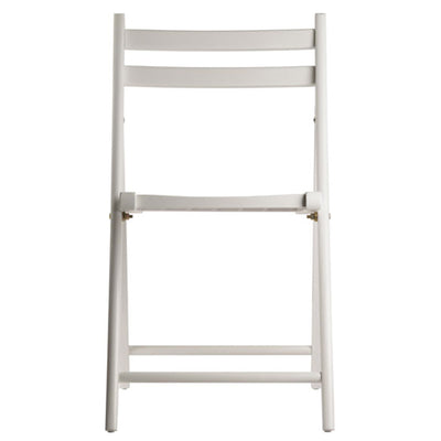 Winsome Robin Fully Assembled Solid Wood Slatted Folding Chairs, Set of 4, White