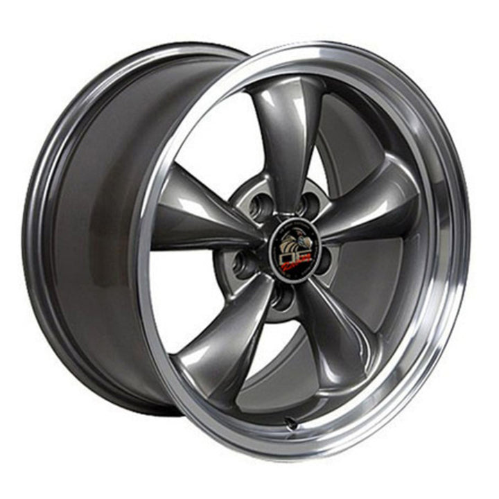 OE Wheels 17x8in Anthracite Rim with Machined Bullitt Lip, Mustang (Open Box) - VMInnovations