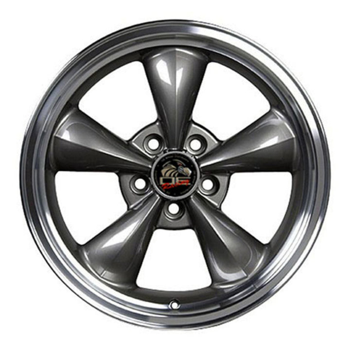OE Wheels 17x8in Anthracite Rim with Machined Bullitt Lip, Mustang (Open Box) - VMInnovations