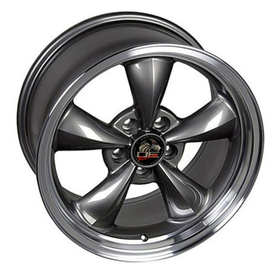 OE Wheels 17x8in Anthracite Rim with Machined Bullitt Lip, Mustang (Open Box) - VMInnovations
