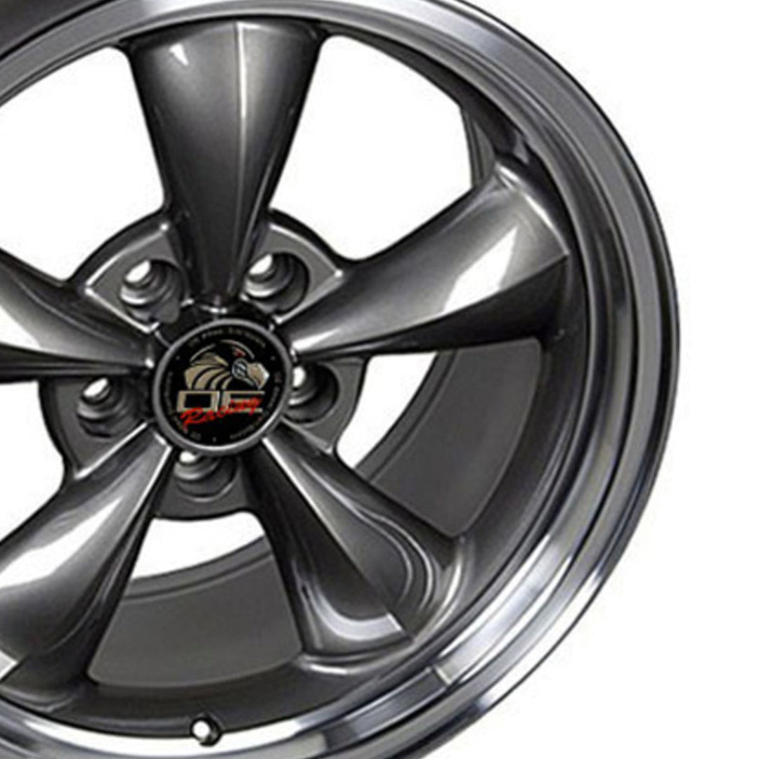 OE Wheels 17x8in Anthracite Rim with Machined Bullitt Lip, Mustang (Open Box) - VMInnovations