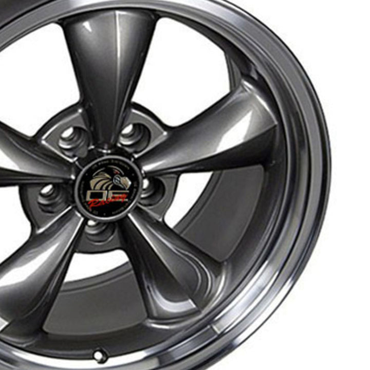OE Wheels 17x8in Anthracite Rim with Machined Bullitt Lip, Mustang (Open Box) - VMInnovations