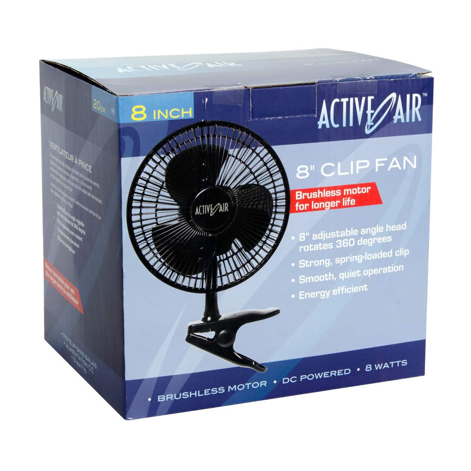Active Air 8in Clip On 7.5W Brushless Motor Hydroponic Garden Grow Fan (Used) - VMInnovations