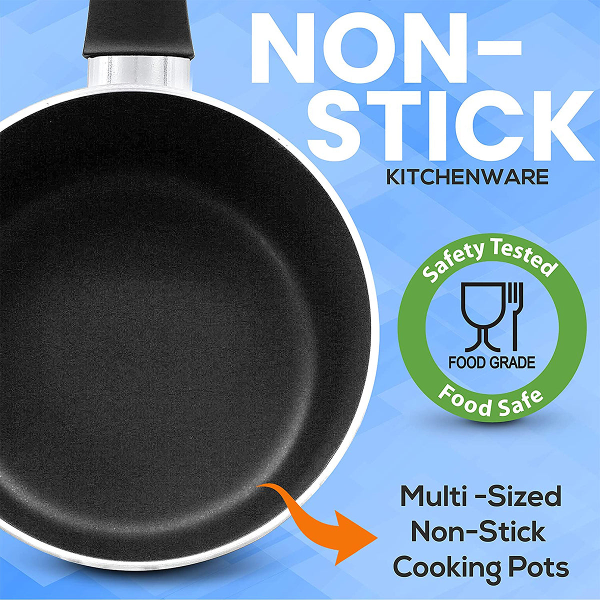 SereneLife 15 Pc Pots & Pans Home Non Stick Chef Kitchenware Cookware (Open Box)