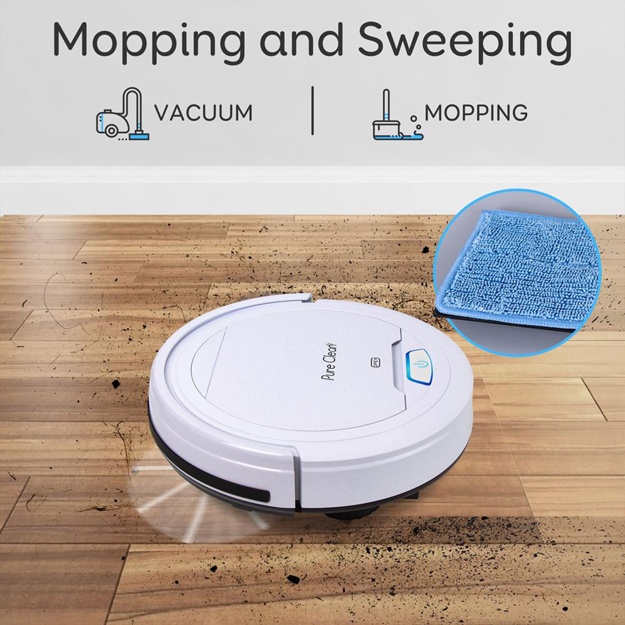 Pure Clean Smart Automatic Robot Vacuum, Vacuum Cleaner for Home,Gray(For Parts) - VMInnovations