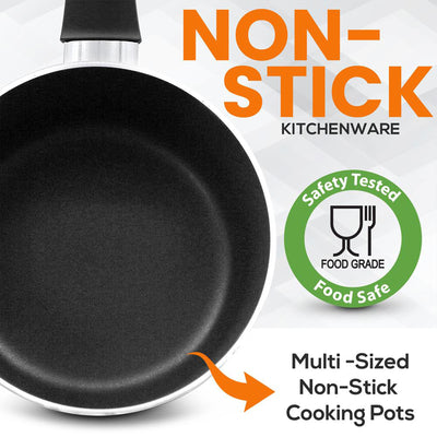SereneLife 11Pc Pots and Pans Non Stick Chef Kitchenware Cookware Set (Open Box) - VMInnovations