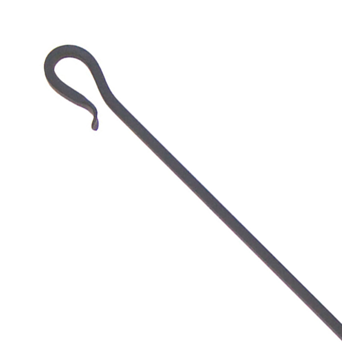 Minuteman International Shepherd's Hook Single Fireplace Poker Tool, Graphite