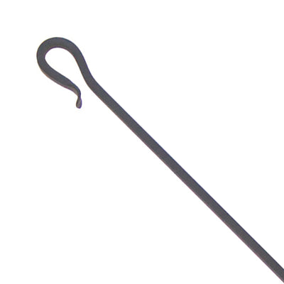 Minuteman International Shepherd's Hook Single Fireplace Poker Tool, Graphite