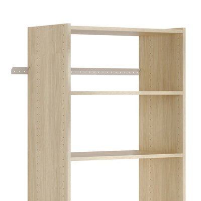 Easy Track Essential Shoe Tower Storage System and Organizer Kit, Honey Blonde - VMInnovations