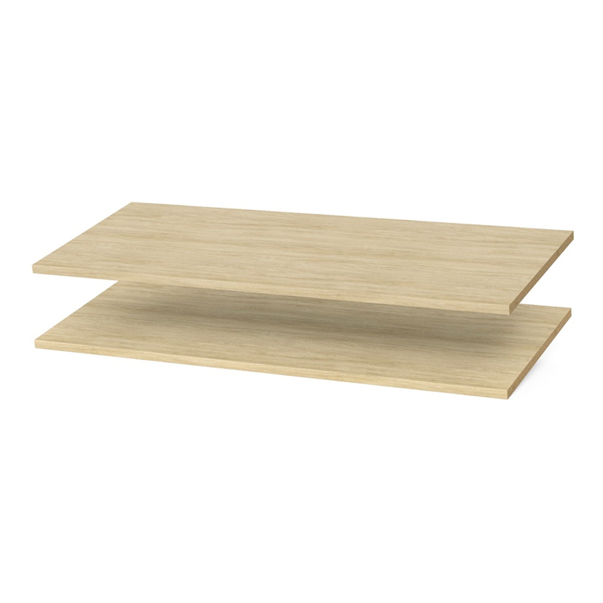 Easy Track 8 Foot Perfect Fit Reach In Bedroom Closet Storage Kit, Honey Blonde