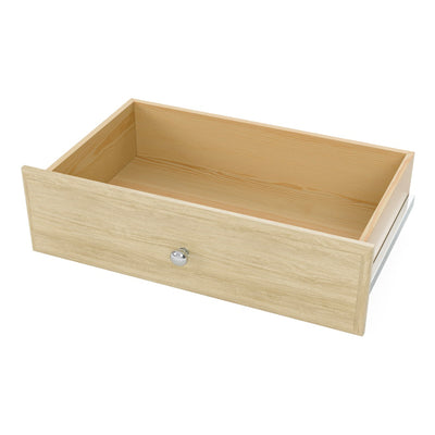 Easy Track U Shaped Walk In Closet Storage System Organizer Kit, Honey Blonde