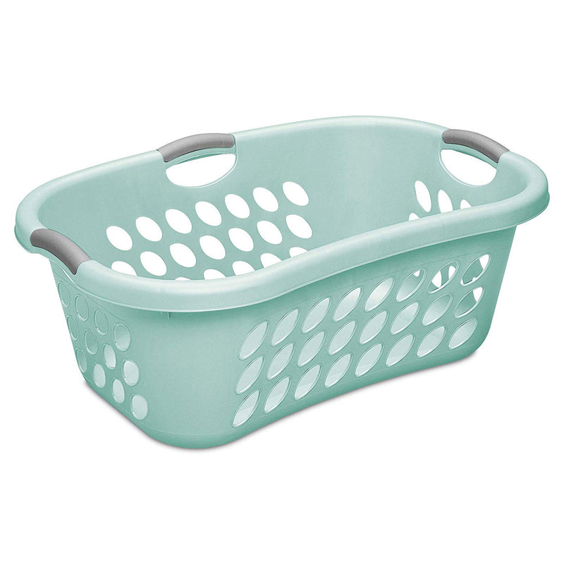 Sterilite Ultra HipHold 1.25 Bushel Plastic Stackable Laundry Basket (12 Pack)