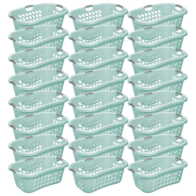 Sterilite Ultra HipHold 1.25 Bushel Plastic Stackable Laundry Basket (24 Pack)